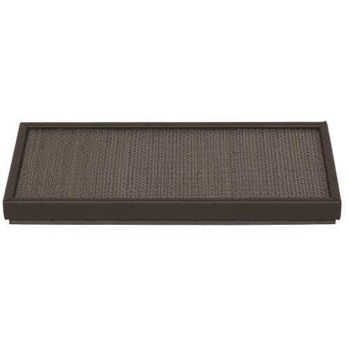 Mendong Small Rectangular Platform Tray with Trim, Java